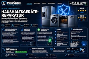 Mobiler Techniker für Haushaltsgeräte   Reparatur & Diagnose vor Ort, Tel.: 0175 38 55 039 Bild 5