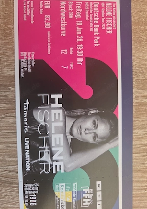 Verkaufe Helene Fischer Konzertkarten