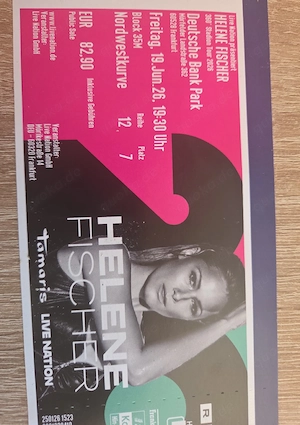 Verkaufe Helene Fischer Konzertkarten