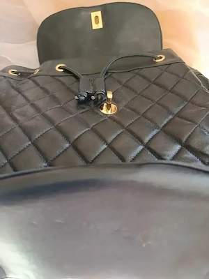 Edler Designer Rucksack Chanel   Dunkelblau 