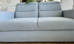 Sitzgarnitur 3-teilig blaugrau