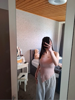 SchulterfreiesBauchfreies Top S