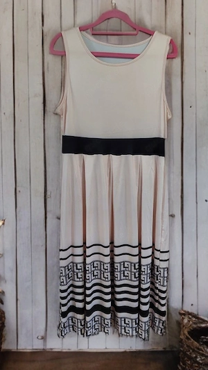 Kleid Champagner  Schwarz 