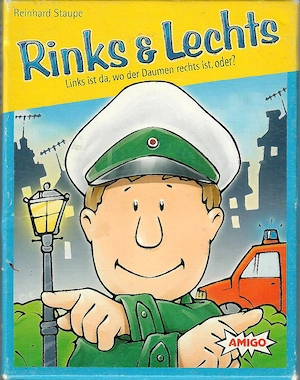 Kartenspiel Rinks & Lechts - Amigo Links ist da wo Daumen rechts