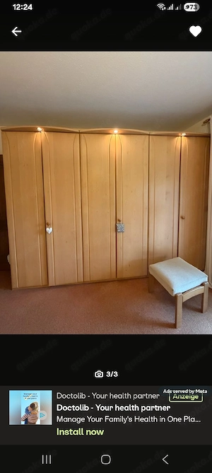 kleiderschrank 6 türen und licht 