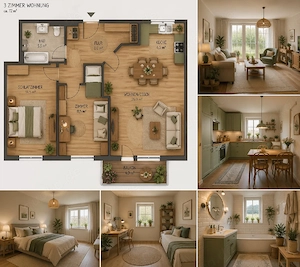 chamante 3 zimmer wohnung 