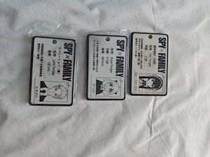 3x SpyxFamily, Umhängeband, Anime Schlüsselanhänger Kartenhalter, Schlüsselband