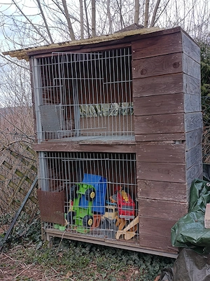 Kleintierkäfig mit zwei Ebenen Bild 2