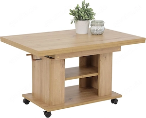 Wohnzimmertisch höhenverstellbar mit ausszug