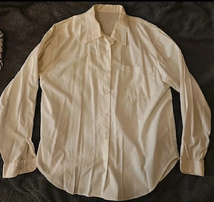 Sommer Bluse Damen Gr. L in Weiß-Beige