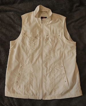 Sommerliche Weste Damen Gr.M in Weiß-Beige