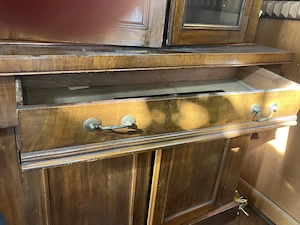 Antik englischer Aufsatzschrank Vintage Bild 5