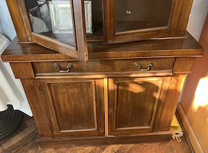 Antik englischer Aufsatzschrank Vintage Bild 2