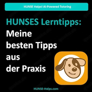 Besser in der Schule? - HUNSE hilft! Meine besten Lerntipps.