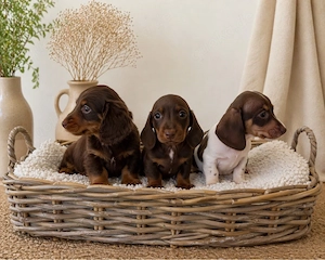 Zauberhafte Zwergdackelwelpen Langhaar  suchen ihr Für-immer-Zuhause   