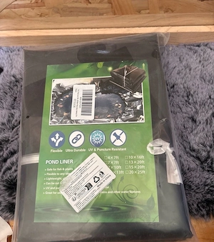 Teichfolie schwarz Pond Liner Gartenteich Folie