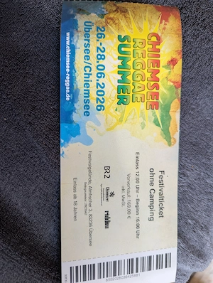Chiemsee Reggae Festival Ticket 