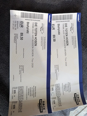 Tote Hosen Konzert Tickets Bayreuth 