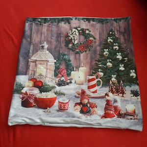 Kissenbezug mit Weihnachtsmotiv Grösse 46x46 cm  