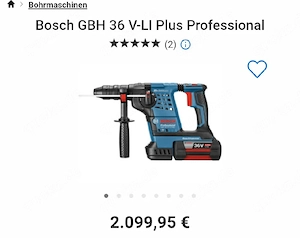 Bosch GBH, Bosch Professional 36V 