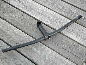 Mtb-Flatlenker Syntace Duraflite 9  600mm + Syntace Vorbau 120mm.