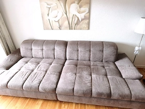 Big Sofa 320cm Microfaser in Lederoptik  Bild 5