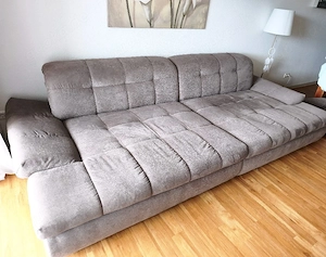 Big Sofa 320cm Microfaser in Lederoptik  Bild 4