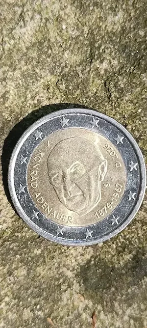  2 euro  2026  j konrad adenaur deutschland 