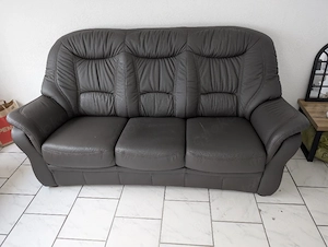 3-Sitzer Sofa   Couch in Grau - gepflegt und sehr bequem