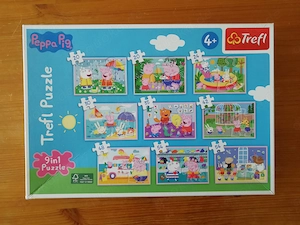 Puzzle - Peppa Pig - 9 in 1 - Trefl