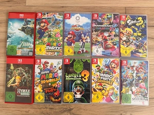 8x nintendo switch 1 & nintendo switch 2 spiele SAMMLUNG wie neue mit verpakung 