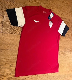 Mizuno AS Monaco Pre Match Jersey L Rot   NEU mit Etikett