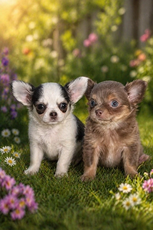 chihuahua Welpen Hündin und Rüde mit Ahnentafel 