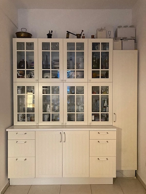 IKEA Havasta Kombination, Küchenvitrine mit Schrank