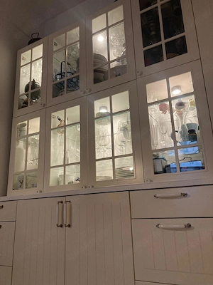 IKEA Havasta Kombination, Küchenvitrine mit Schrank Bild 2