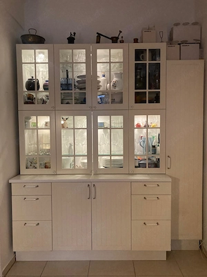 IKEA Havasta Kombination, Küchenvitrine mit Schrank Bild 3