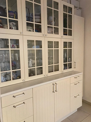 IKEA Havasta Kombination, Küchenvitrine mit Schrank Bild 4