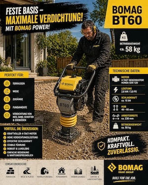 Stampfer Verdichter Rüttler Rüttelplatte mieten leihen