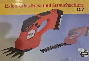 Li-Ion Akku Gras- und Strauchschere 12V