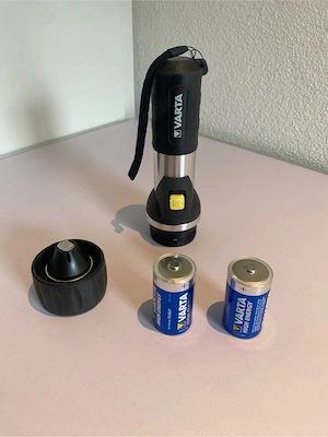 Taschenlampe Varta, gebraucht