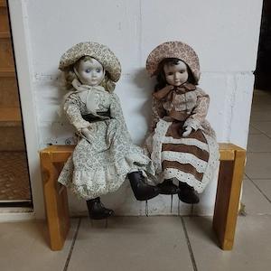 Porzellan Puppe Sammlerpuppe , aus den 50er Jahren