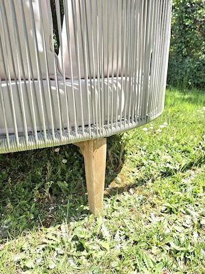Sonneninsel Loungeliege Loungemöbel grau weiß