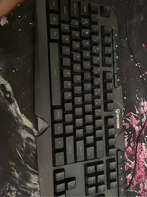 tastatur mit kabel und lichter