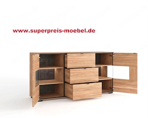 Sideboard hoch Rosa Eiche teilmassiv geölt 3702 Bild 6