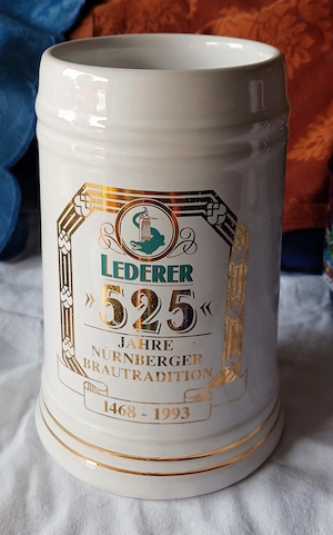 Jubiläumskrug -Lederer 525 Jahre Nürnberger Brautradition Bild 2