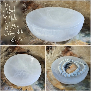 Selenit Schale ohne Inhalt