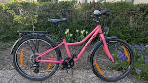 Leichtes Kinderfahrrad der Marke Naloo, 24 Zoll