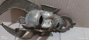 Alte Afrikanische Metall Maske 