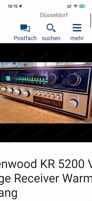 Vintage Kenwood KR 5200 voll funktionstüchtig 