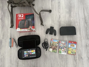 nintendo switch 2 modell mit 3 switch 2 spiele + pro controller und verpakung 